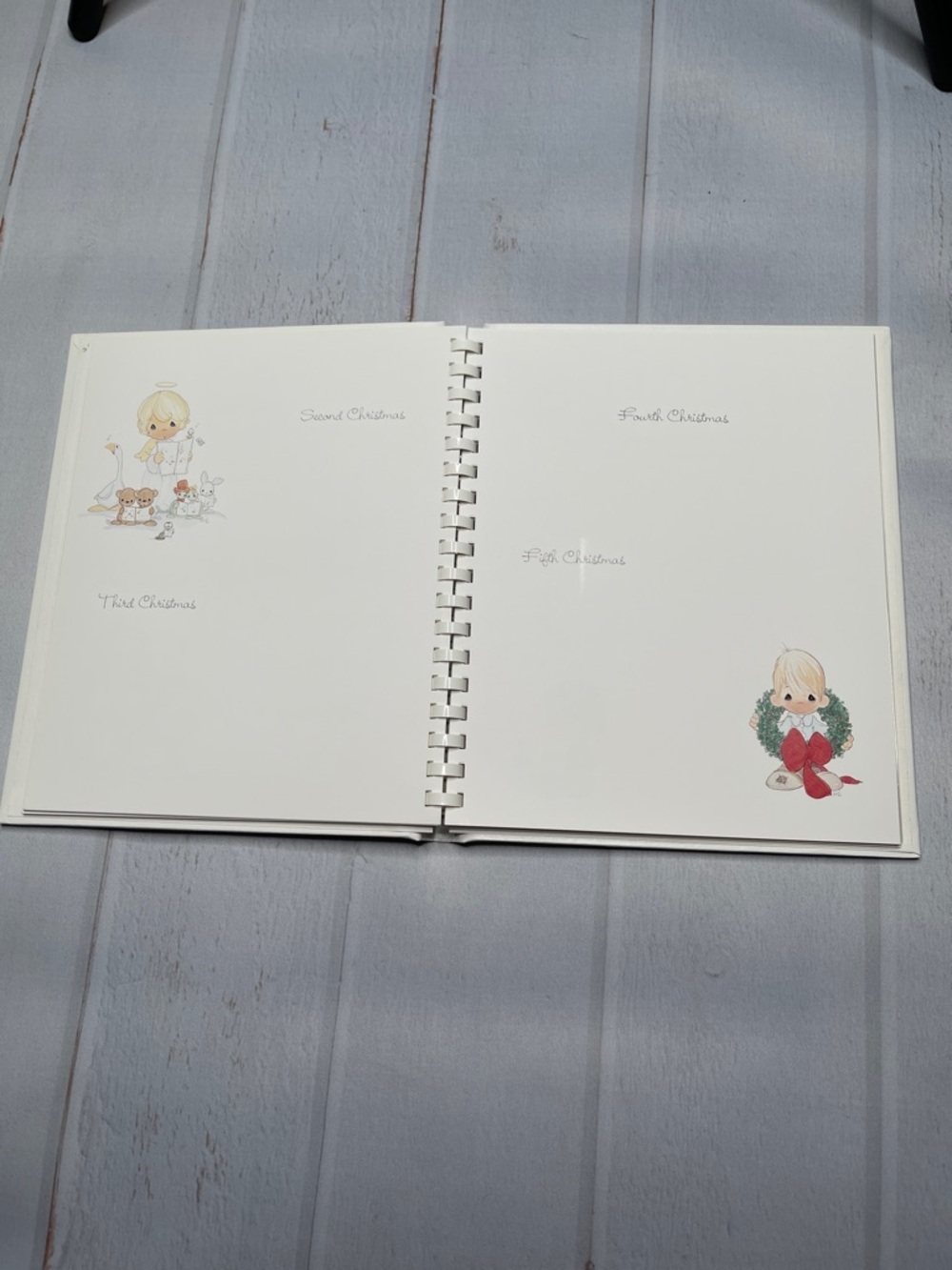 Vintage Precious Moments Baby Book Boy Keepsake 90s Pastel Scrapbook Album - Picture 9 of 14